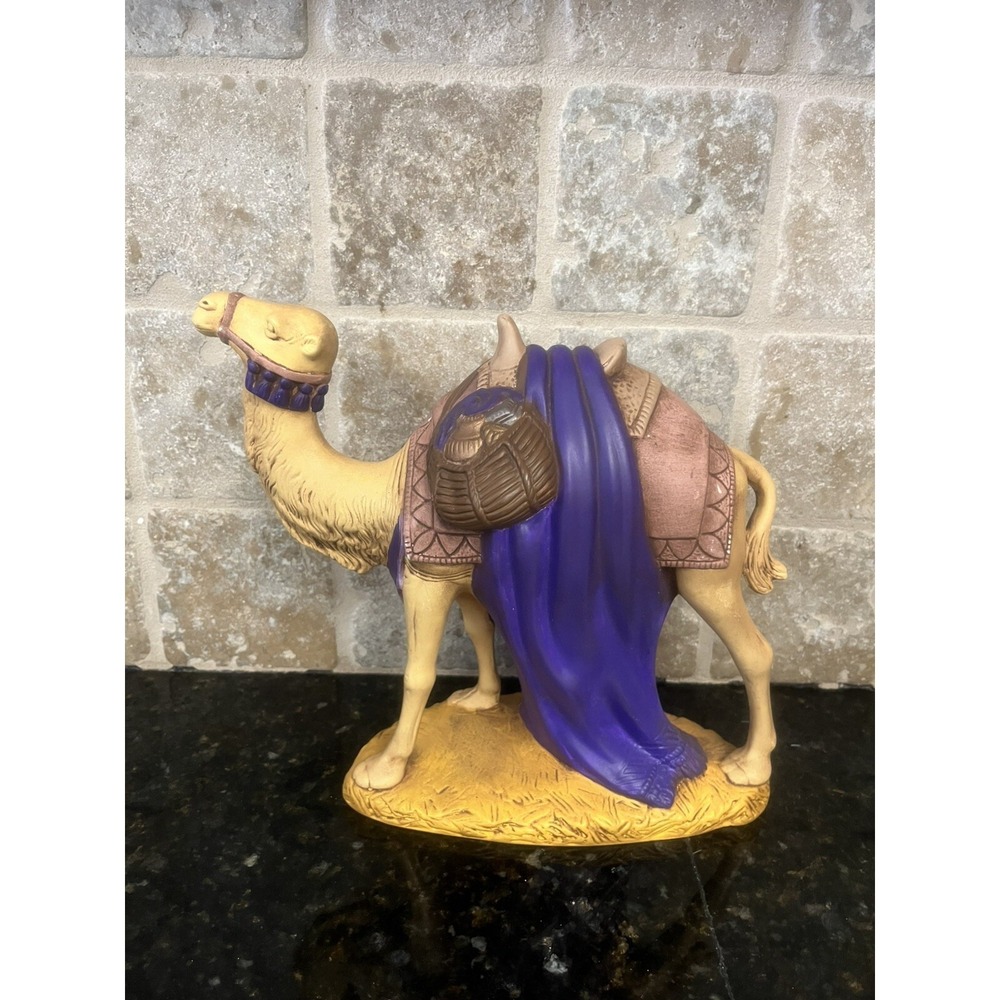 VTG Holland Mold Hand‎ Painted Standing Camel Christmas Nativity Scene 8.5"